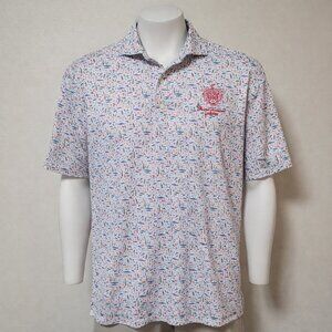 Johnnie-O Performance Golf Polo Men’s M UPF 50 Trump National Jupiter